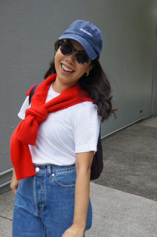 Vintage Blue Huzzah! Cap