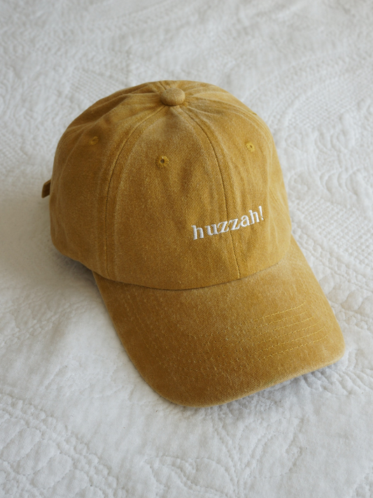 Vintage Yellow Huzzah! Cap