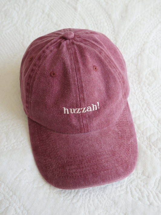 Vintage Burgundy Huzzah! Cap