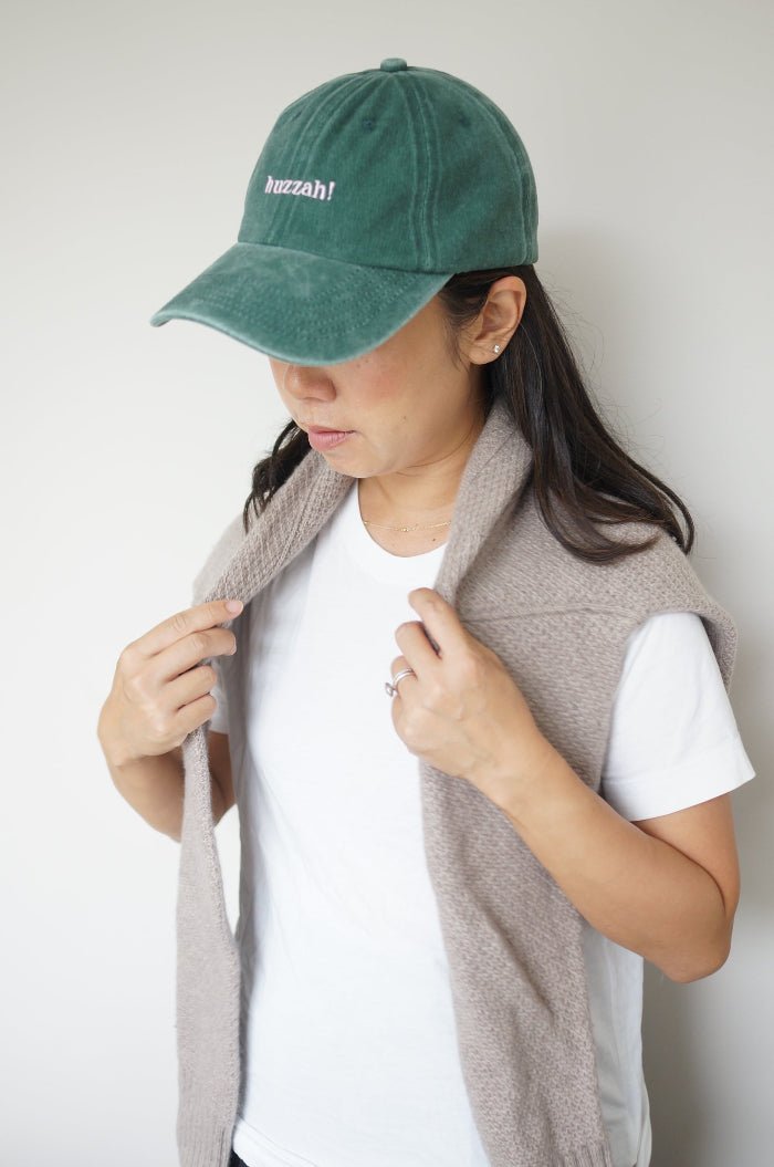 Vintage Green Huzzah! Cap