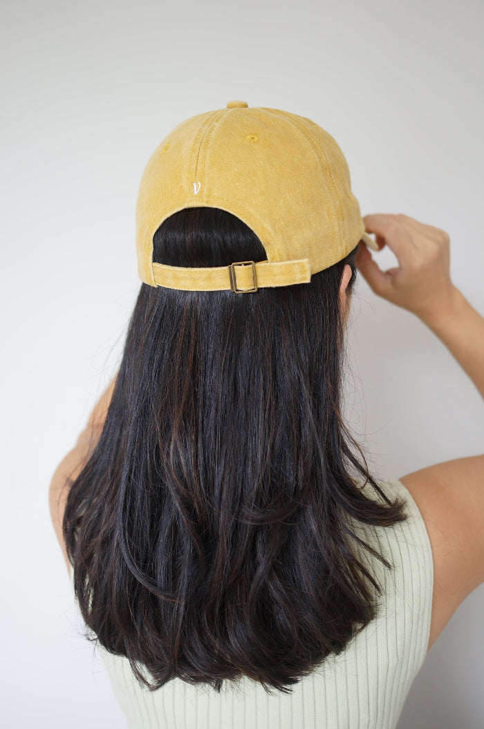 Vintage Yellow Huzzah! Cap